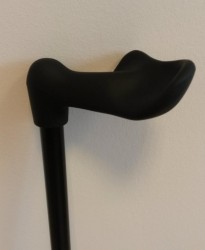 Canne de marche noire - Poignée anatomique XL