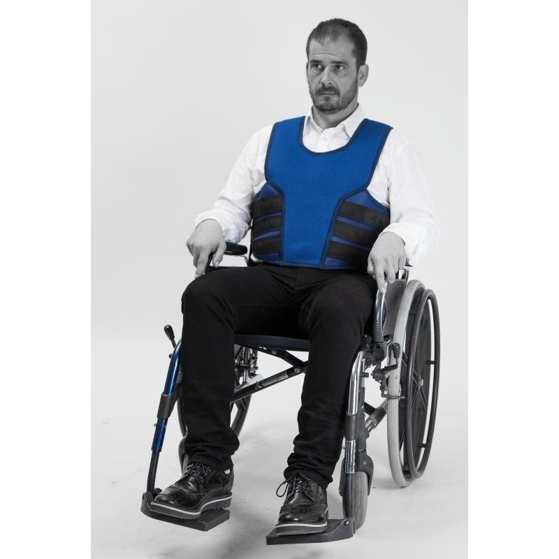 Veste de maintien Salvaclip Comfort pour fauteuil roulant