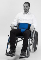 Ceinture abdominale périnéale pour fauteuil roulant