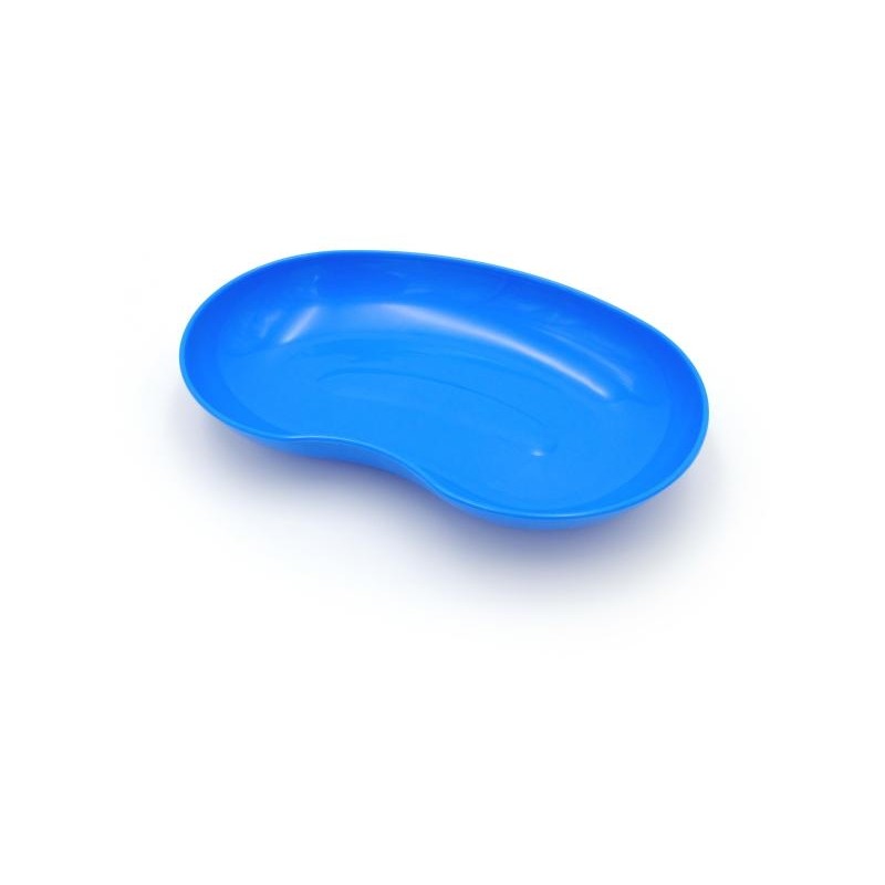 Bassin réniforme en plastique bleu