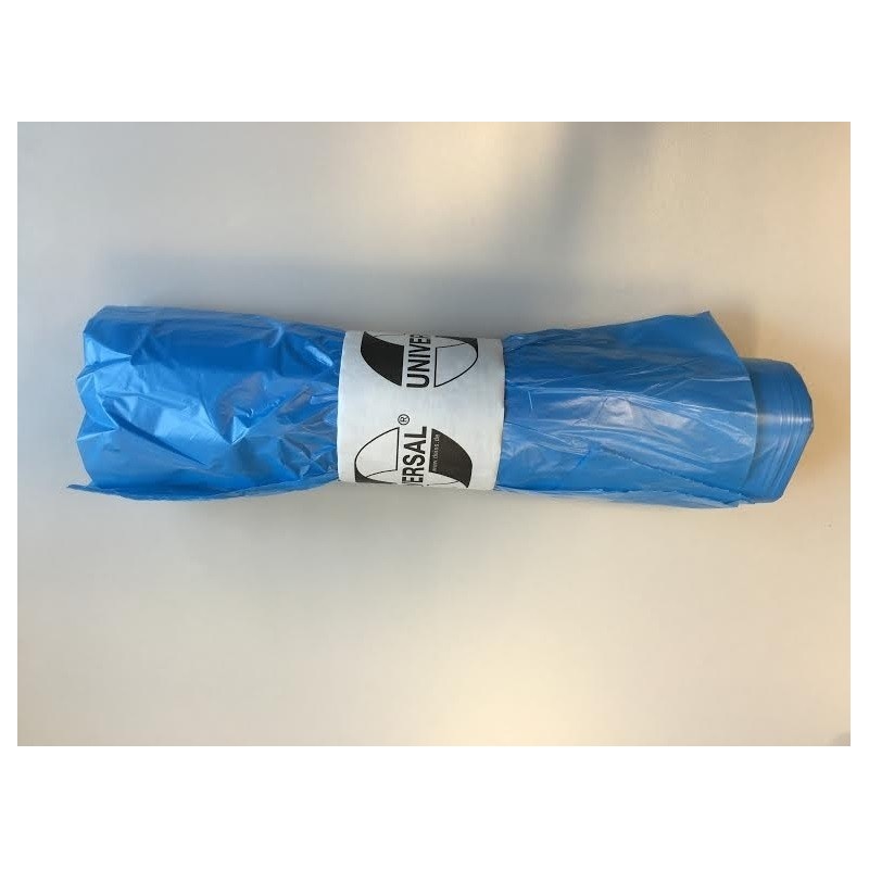 Rouleau de 50 sacs poubelle bleus 30L