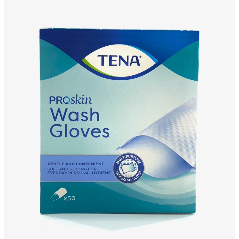 TENA Wash Gloves Soft gants de toilette jetables | Sen'Up