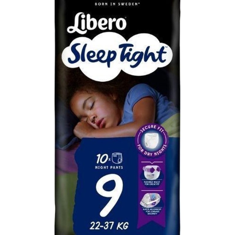 Libero Sleep Tight 9 | Langes pour enfants 22 à 37 kg | Sen'Up