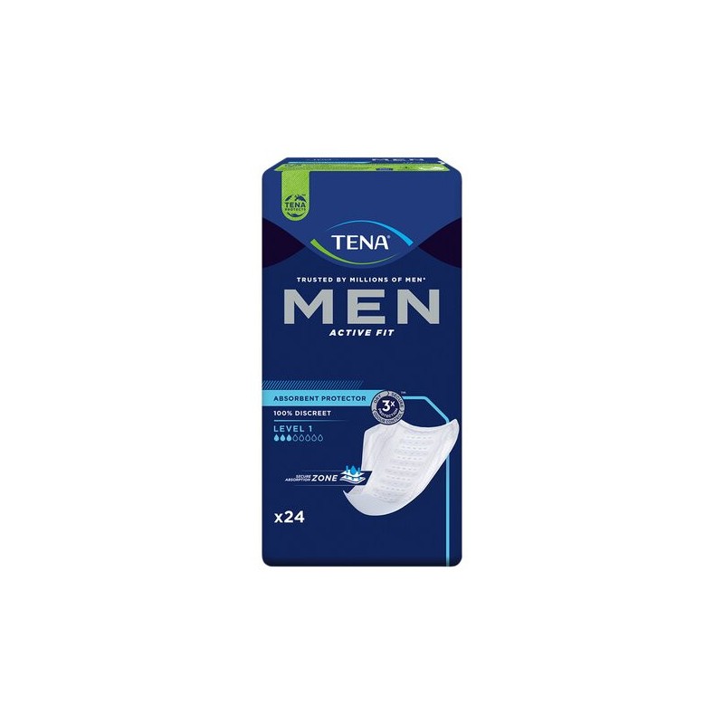 Tena Men Active Fit Level 1 | Protection anatomique homme | Sen'Up