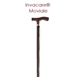 Canne Invacare® MOVIALE - 90 cm - Châtaignier - Avec poignée en T