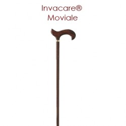 Canne Invacare® MOVIALE - 90 cm - Hêtre - Avec poignée courbe en T